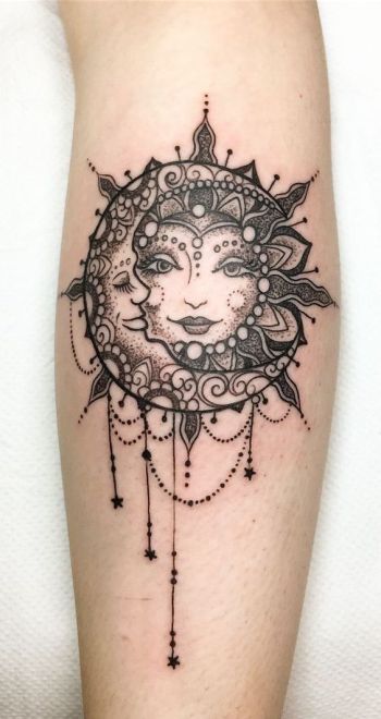 Tatuagens sol e lua (8)